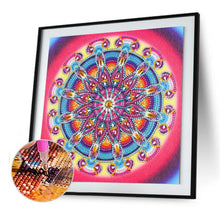Lade das Bild in den Galerie-Viewer, Bunte Blume - voller runder Diamant - 30x30cm