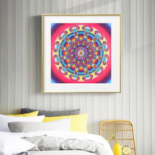 Lade das Bild in den Galerie-Viewer, Bunte Blume - voller runder Diamant - 30x30cm