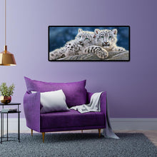 Lade das Bild in den Galerie-Viewer, Tiger - voller runder Diamant - 80x30cm