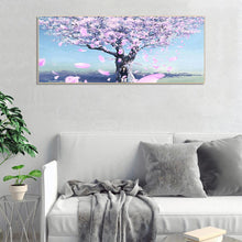 Lade das Bild in den Galerie-Viewer, Kirschblüten - voller runder Diamant - 85x45cm