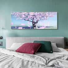 Lade das Bild in den Galerie-Viewer, Kirschblüten - voller runder Diamant - 85x45cm