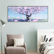 Lade das Bild in den Galerie-Viewer, Kirschblüten - voller runder Diamant - 85x45cm