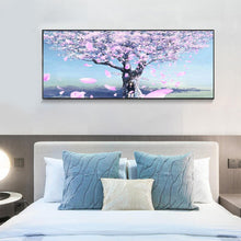 Lade das Bild in den Galerie-Viewer, Kirschblüten - voller runder Diamant - 85x45cm