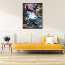 Lade das Bild in den Galerie-Viewer, Wasserfall - voller quadratischer Diamant - 40x50cm