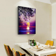 Lade das Bild in den Galerie-Viewer, Fantasy Mondbaum - voller quadratischer Diamant - 40x50cm