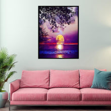 Lade das Bild in den Galerie-Viewer, Fantasy Mondbaum - voller quadratischer Diamant - 40x50cm