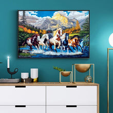 Lade das Bild in den Galerie-Viewer, Farbe Pferd - voller quadratischer Diamant - 50x40cm