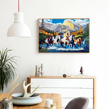 Lade das Bild in den Galerie-Viewer, Farbe Pferd - voller quadratischer Diamant - 50x40cm