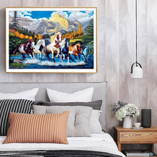 Lade das Bild in den Galerie-Viewer, Farbe Pferd - voller quadratischer Diamant - 50x40cm