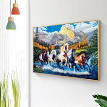 Lade das Bild in den Galerie-Viewer, Farbe Pferd - voller quadratischer Diamant - 50x40cm