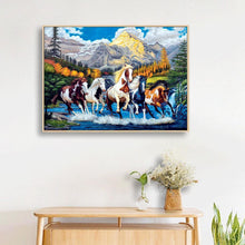 Lade das Bild in den Galerie-Viewer, Farbe Pferd - voller quadratischer Diamant - 50x40cm