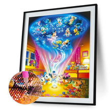 Lade das Bild in den Galerie-Viewer, Maus Ente - voller quadratischer Diamant - 40x50cm