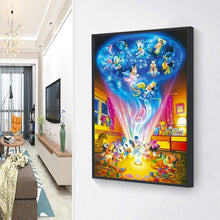 Lade das Bild in den Galerie-Viewer, Maus Ente - voller quadratischer Diamant - 40x50cm