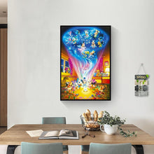 Lade das Bild in den Galerie-Viewer, Maus Ente - voller quadratischer Diamant - 40x50cm