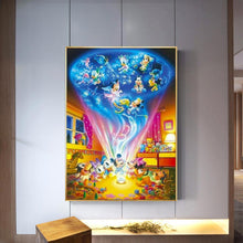Lade das Bild in den Galerie-Viewer, Maus Ente - voller quadratischer Diamant - 40x50cm