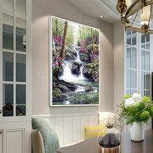 Lade das Bild in den Galerie-Viewer, Blume Wasserfall - voller quadratischer Diamant - 40x50cm
