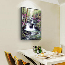 Lade das Bild in den Galerie-Viewer, Blume Wasserfall - voller quadratischer Diamant - 40x50cm