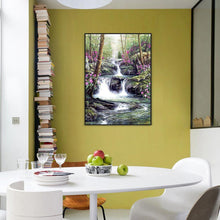 Lade das Bild in den Galerie-Viewer, Blume Wasserfall - voller quadratischer Diamant - 40x50cm