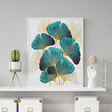 Lade das Bild in den Galerie-Viewer, Grüne Blätter Ornamente - voller quadratischer Diamant - 40x50cm