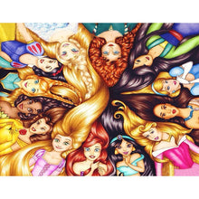 Lade das Bild in den Galerie-Viewer, Prinzessin - voller quadratischer Diamant - 50x40cm