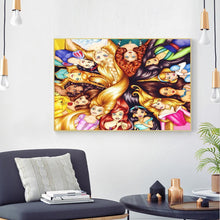 Lade das Bild in den Galerie-Viewer, Prinzessin - voller quadratischer Diamant - 50x40cm
