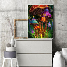 Lade das Bild in den Galerie-Viewer, Pilzhaus - voller quadratischer Diamant - 40x50cm