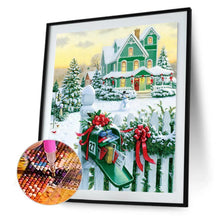 Lade das Bild in den Galerie-Viewer, Schneeblick - voller quadratischer Diamant - 40x50cm