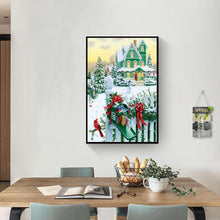 Lade das Bild in den Galerie-Viewer, Schneeblick - voller quadratischer Diamant - 40x50cm
