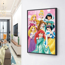 Lade das Bild in den Galerie-Viewer, Kreuz-Ctitch Prinzessin - voller quadratischer Diamant - 40x50cm