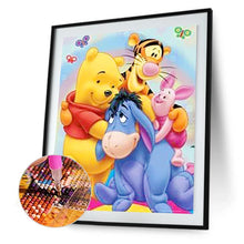 Lade das Bild in den Galerie-Viewer, Cartoon Bär - voller quadratischer Diamant - 40x50cm