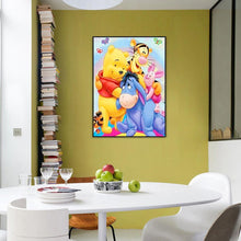 Lade das Bild in den Galerie-Viewer, Cartoon Bär - voller quadratischer Diamant - 40x50cm