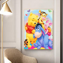 Lade das Bild in den Galerie-Viewer, Cartoon Bär - voller quadratischer Diamant - 40x50cm