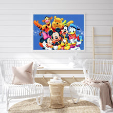 Lade das Bild in den Galerie-Viewer, Cartoon Maus Bär - voller quadratischer Diamant - 50x40cm
