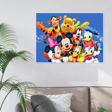 Lade das Bild in den Galerie-Viewer, Cartoon Maus Bär - voller quadratischer Diamant - 50x40cm