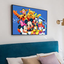 Lade das Bild in den Galerie-Viewer, Cartoon Maus Bär - voller quadratischer Diamant - 50x40cm