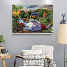 Lade das Bild in den Galerie-Viewer, Bergwagen - voller quadratischer Diamant - 50x40cm