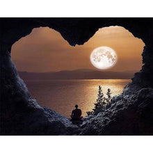 Lade das Bild in den Galerie-Viewer, Liebe Sonnenuntergang - voller quadratischer Diamant - 50x40cm