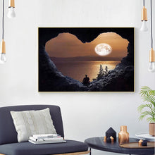 Lade das Bild in den Galerie-Viewer, Liebe Sonnenuntergang - voller quadratischer Diamant - 50x40cm