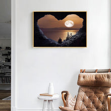 Lade das Bild in den Galerie-Viewer, Liebe Sonnenuntergang - voller quadratischer Diamant - 50x40cm