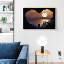 Lade das Bild in den Galerie-Viewer, Liebe Sonnenuntergang - voller quadratischer Diamant - 50x40cm