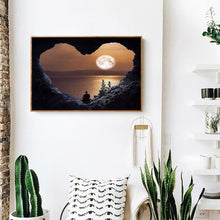 Lade das Bild in den Galerie-Viewer, Liebe Sonnenuntergang - voller quadratischer Diamant - 50x40cm