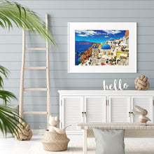 Lade das Bild in den Galerie-Viewer, Haus am Meer - voller quadratischer Diamant - 50x40cm