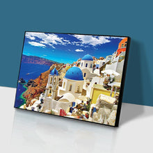 Lade das Bild in den Galerie-Viewer, Haus am Meer - voller quadratischer Diamant - 50x40cm