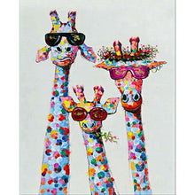Lade das Bild in den Galerie-Viewer, Hirsch - voller runder Diamant - 40x50cm
