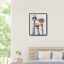 Lade das Bild in den Galerie-Viewer, Hirsch - voller runder Diamant - 40x50cm