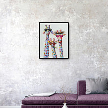 Lade das Bild in den Galerie-Viewer, Hirsch - voller runder Diamant - 40x50cm