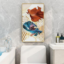 Lade das Bild in den Galerie-Viewer, Fisch - voller runder Diamant - 50x100cm