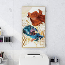 Lade das Bild in den Galerie-Viewer, Fisch - voller runder Diamant - 50x100cm