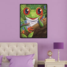 Lade das Bild in den Galerie-Viewer, Frosch - voller quadratischer Diamant - 40x50cm