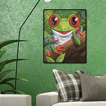Lade das Bild in den Galerie-Viewer, Frosch - voller quadratischer Diamant - 40x50cm